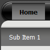 jQuery CSS Drop Down Menu Style 12 (Black)