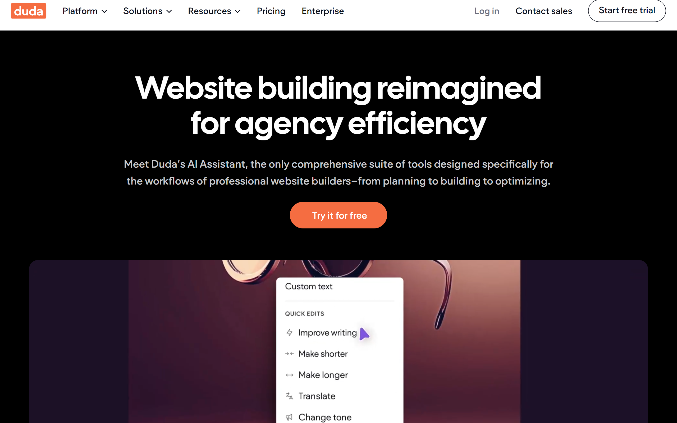 Duda AI Website Builder
